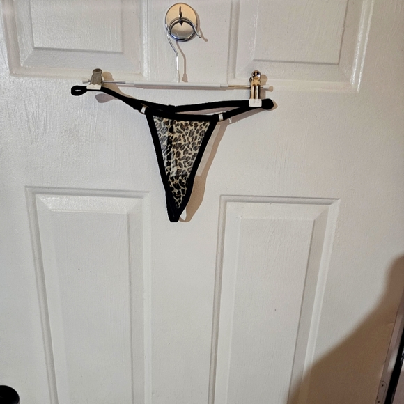 None Other - Sexy Leopard Print V String Thongs